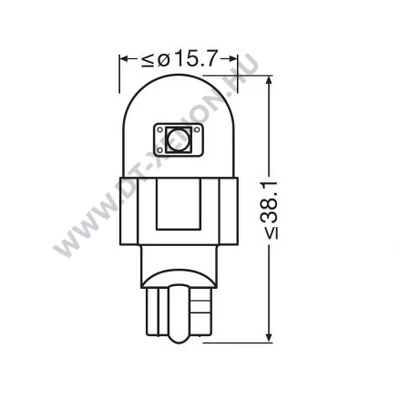 Osram LEDriving SL T15 W16W LED piros 921DRP-2BL