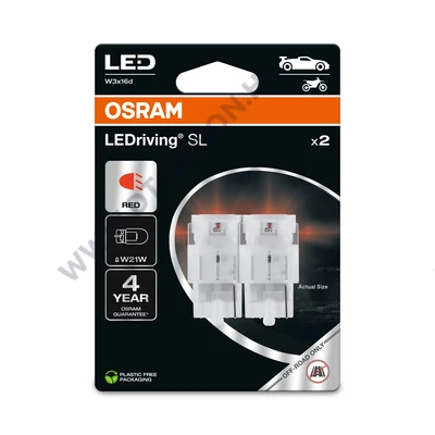 Osram LEDriving SL standard T20 W21W LED piros 7505DRP-02B