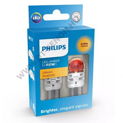 Philips BA15S P21W Ultinon PRO6000 LED sárga 11498AU60X2
