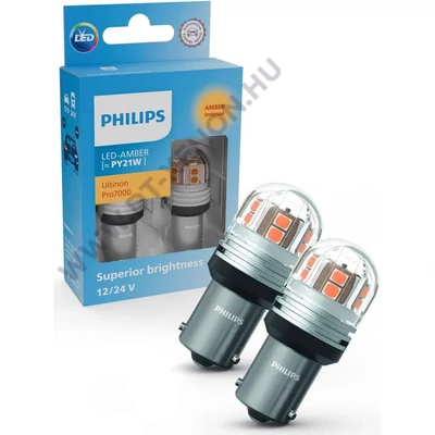 Philips BAU15S PY21W Ultinon PRO7000 LED sárga 11496AU70X2