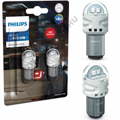 Philips BAY15D P21/5W Ultinon PRO3100 LED piros 11499RU31B2