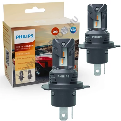 Philips H4 H19 20W +80% Ultinon Access 2510 LED 3500K 12V 11342U2510C2