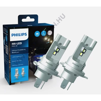 Philips H4 18W Ultinon Pro6000 HL Boost Gen2 +300% LED 5800K 11342U60B2X2 StVZO engedély