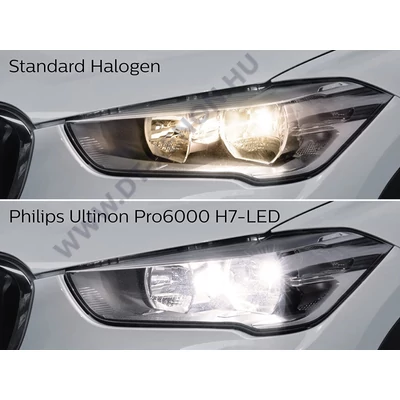 Philips H4 19W Ultinon Pro6000 Standard +220% LED 5800K 11342U60SX2 StVZO engedély