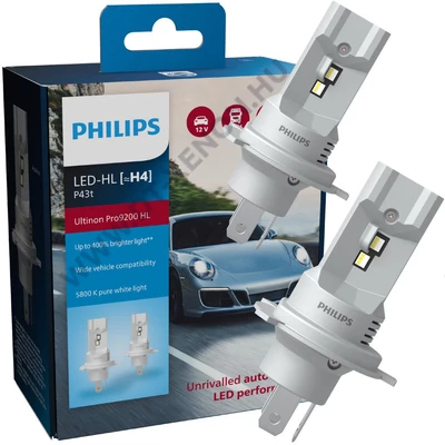 Philips H4 18W +400% Ultinon Pro9200 LED 5800K 12V - 24V gen5 11342U92X2