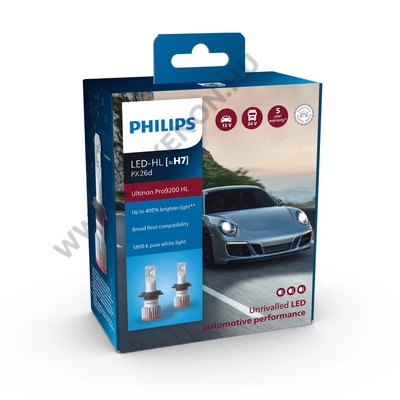 Philips H7 21W +400% Ultinon Pro9200 LED 5800K 12V - 24V gen5 11972U92X2