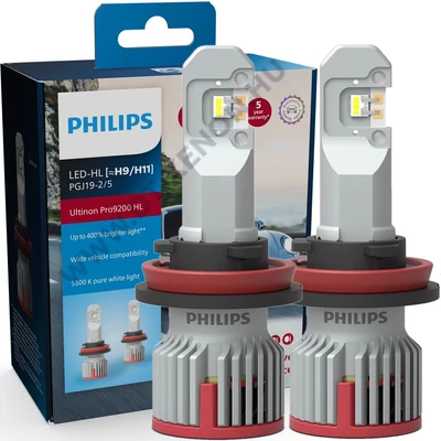 Philips H9 H11 21W +400% Ultinon Pro9200 LED 5800K 12V - 24V gen5 11362U92X2