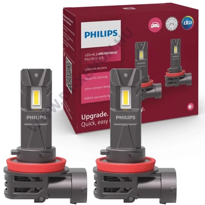 Philips H8 H9 H16 20W +80% Ultinon Access 2500 LED 6000K 12V 11366U2500CX