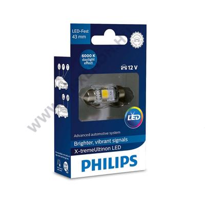 Philips C10W 43mm szofita X-tremeUltinon LED 6000K