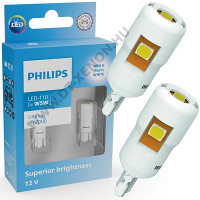Philips T10 W5W Ultinon PRO7000 LED 4000K 11961WU70X2
