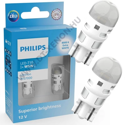 Philips T10 W5W Ultinon PRO7000 LED 8000K 11961XU70X2