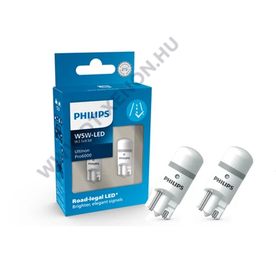 Philips T10 (W5W) Ultinon PRO6000 StVZO LED 6000K 11961HU60X2