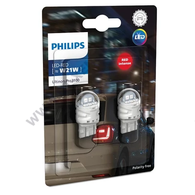 Philips T20 W21W Ultinon PRO3100 LED piros 11065RU31B2