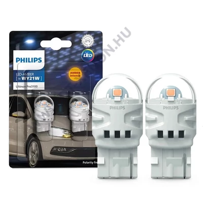 Philips T20 WY21W Ultinon PRO3100 LED 6000K sárga 11071AU31B2