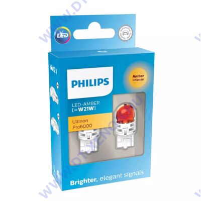 Philips T20 W21W - WY21W Ultinon PRO6000 LED sárga 11065AU60X2
