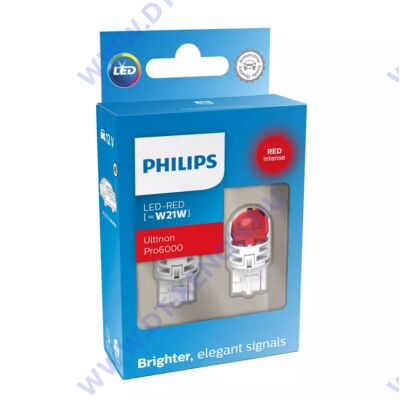 Philips T20 W21W Ultinon PRO6000 LED piros 11065RU60X2