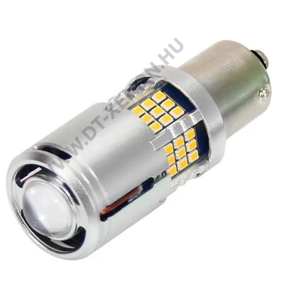 DTX Bajonett BAU15S - PY21W 60SMD LED sárga X04 FAN CanBus