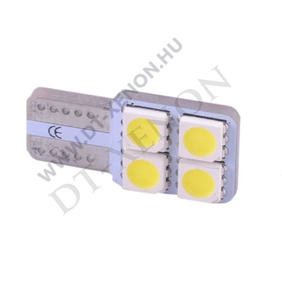 T10 (W5W) LED 4 SMD Can-Bus - egy oldalra világító
