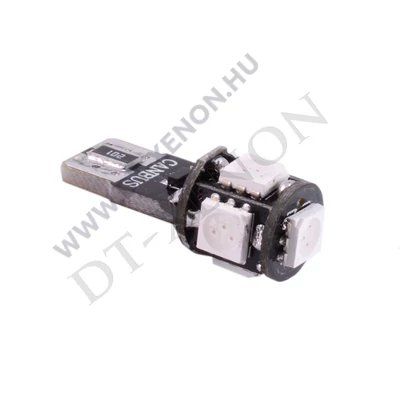 T10 (W5W) LED 5 SMD Can-Bus piros