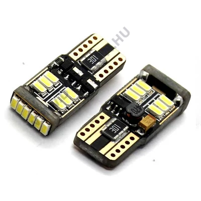 DTX T10 (W5W) 18X3014 SMD LED CanBus 12V 6000K fehér 3oldalas