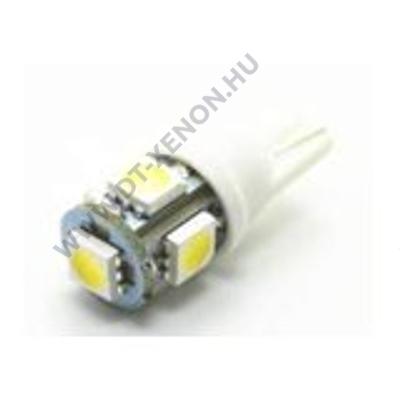 T10 (W5W) LED 5x5050 SMD (sárga)