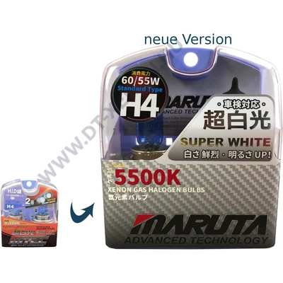 MTEC H4 SuperWhite 5500K xenon hatású izzó