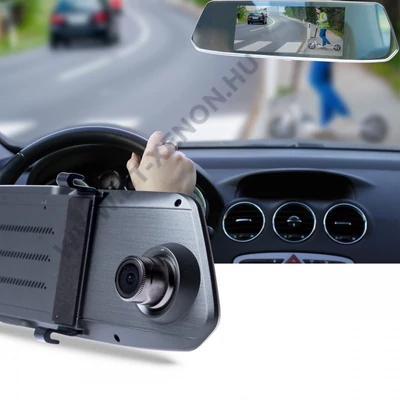 Einparts EPDVR04 1080P visszapillantótükrös menetrögzítő kamera (első+hátsó)