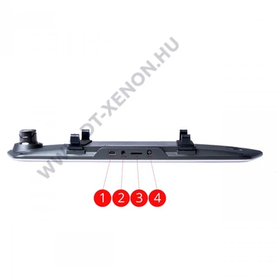 Einparts EPDVR04 1080P visszapillantótükrös menetrögzítő kamera (első+hátsó)