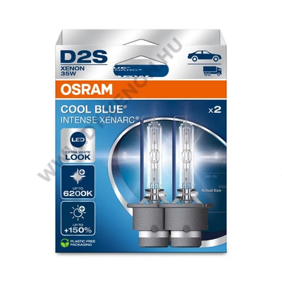 Osram Cool Blue Intense NextGen D2S +150% Xenon izzó DUO BOX 66240CBN-2HB