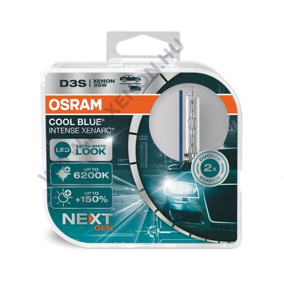 Osram Cool Blue Intense NextGen D3S +150% Xenon izzó DUO BOX 66340CBN-HCB