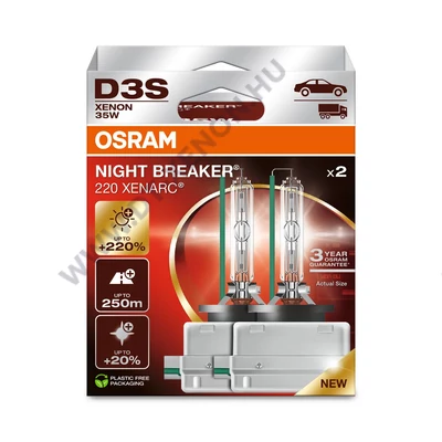 Osram D3S Xenarc Night Breaker 220 Xenon izzó DUO BOX 66340XN2-2HB