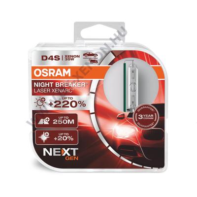Osram D4S Night Breaker Laser Next Gen +220% Xenon izzó 66440XNN-HCB DUO BOX