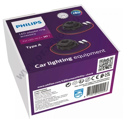 Philips H7 LED adapter Type A 11184X2 PRO6000 LED-hez