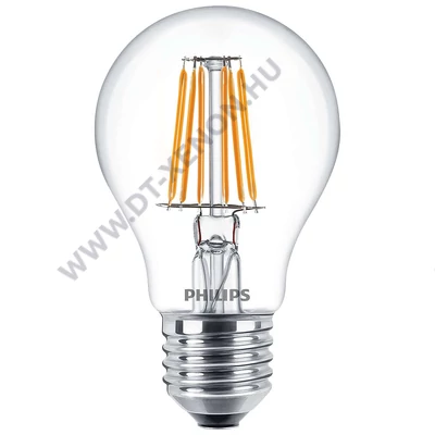 PHILIPS E27 Classic LED 7.5W (=60W) 2700K LED szálas