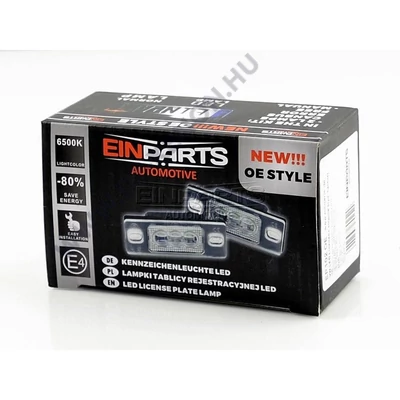 Einparts Porsche SEAT Skoda VW rendszámtábla LED világítás EP104